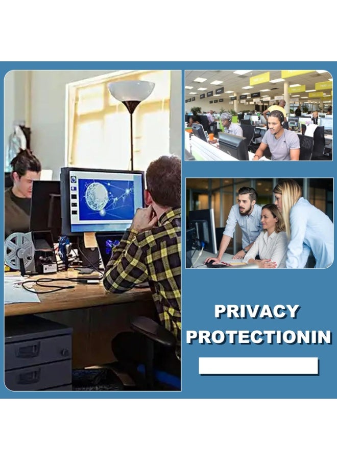 [1 Pack] Computer Privacy Screen 27 Inch for 16:9 Widescreen Monitor, Removable Eye Protection Anti Glare Blue Light Filter, Anti Scratch Computer Monitor Privacy Shield 27 in - Image 3